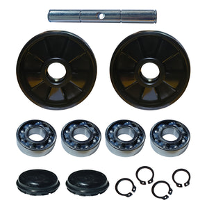 2PCS 7" x 2" Nylon Wheels with 0.78" Sealed Precision Bearings for Hand Pallet Jacks