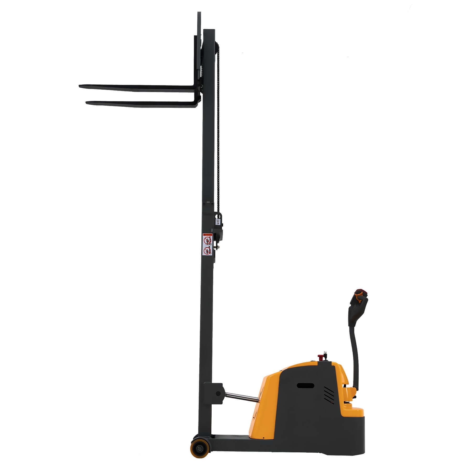 Electric Counterbalance Stacker – 2200 lb Capacity, 118" Lift Height