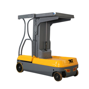 Mini Order Picker – 330 lbs Capacity, High-Powered Stand-On Platform, Max Lift 118", A-500101
