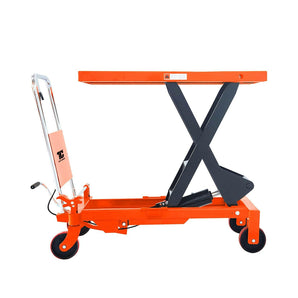 Hydraulic Scissor Lift Table Cart 1760 lbs Capacity, 39.4" Extended Table Height, T-2005
