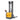 3300lbs Full Electric Walkie Stacker, 177"–220" Lift Height, Adjustable Legs & Forks