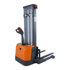 3300lbs Electric Straddle Stacker, 98" Lift, Adjustable Legs & Forks, T-3050