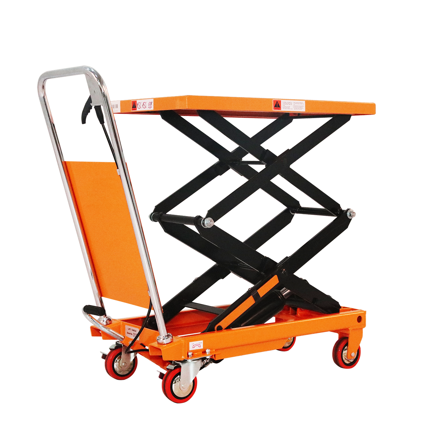 Double Scissors Lift Table Cart Platform 770 lbs Cap. 51" Lifting