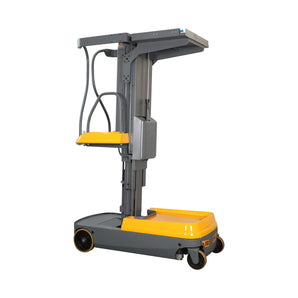 Mini Order Picker – 330 lbs Capacity, High-Powered Stand-On Platform, Max Lift 118", A-500101