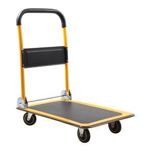 330 lb Foldable Platform Cart – Heavy-Duty Push Dolly with Quiet Wheels for Moving, Warehouse & Office Use