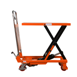 Single Scissor Lift Table Cart 330lbs Cap, 20.2" lifting height, T-2012