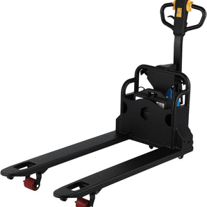 Transpalette électrique d'une capacité de 3 300/4 400 lb avec fourches de 48 po L x 27 po l, conception légère au lithium