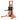 1100lb Manual Pallet Stacker with Straddle legs 63" Lift Height