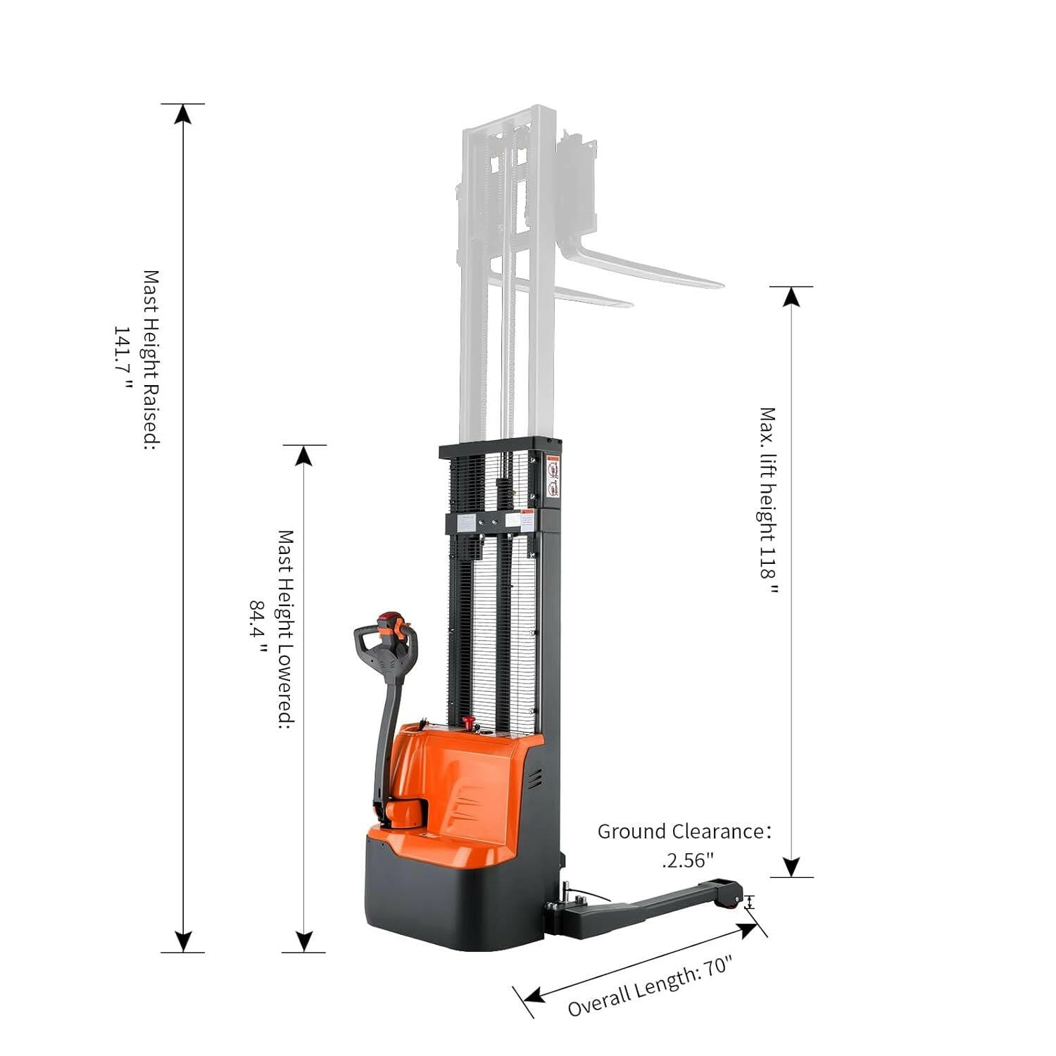 Stacker Kit. Amazon Fully Powered Electric Stacker with Straddle Legs 2640lbs Cap.118 inch ...