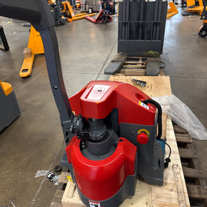 Pre-Owned Electric Pallet Jack 4400 lb Capacity with 48"L x 27"W Forks Gel Battery Powered, R-1030