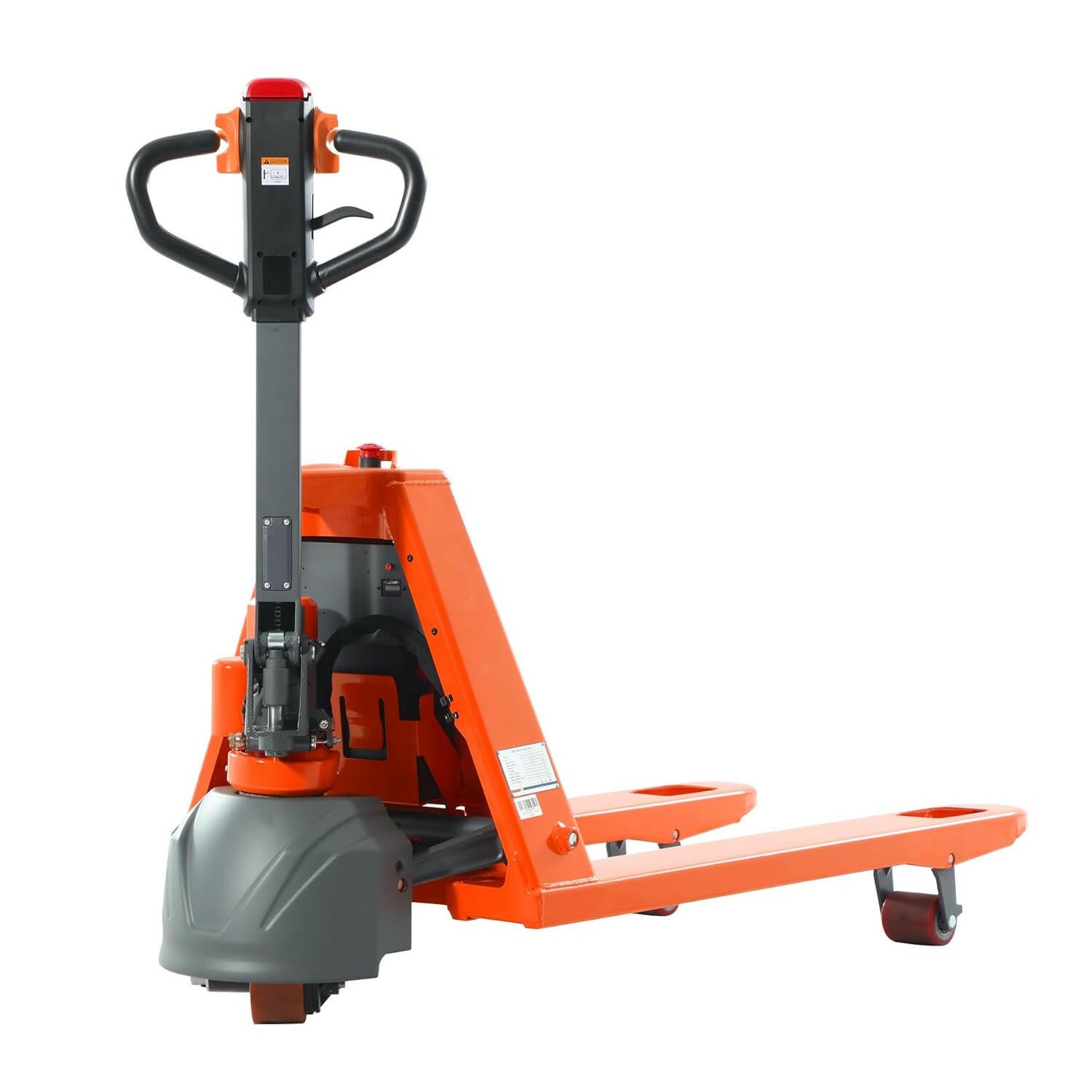 Lithium Full Electric Pallet Jack front view with 48x27 inch forks