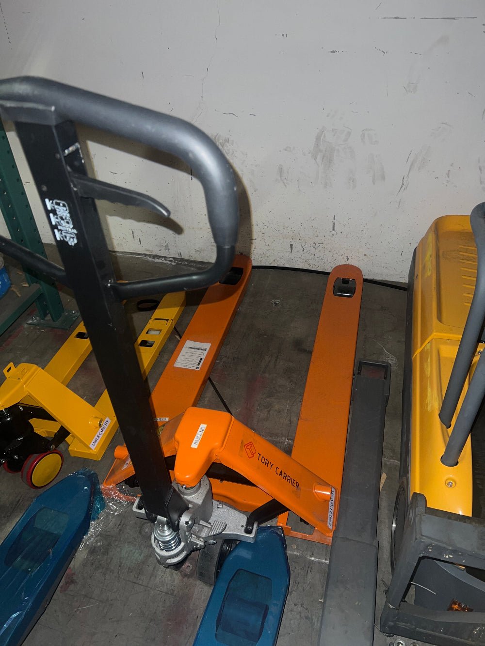 Used Manual Pallet Jack Truck 5500 lbs. 48" Lx27" W Fork - Tory CarrierT - 1007 - Used - A Level